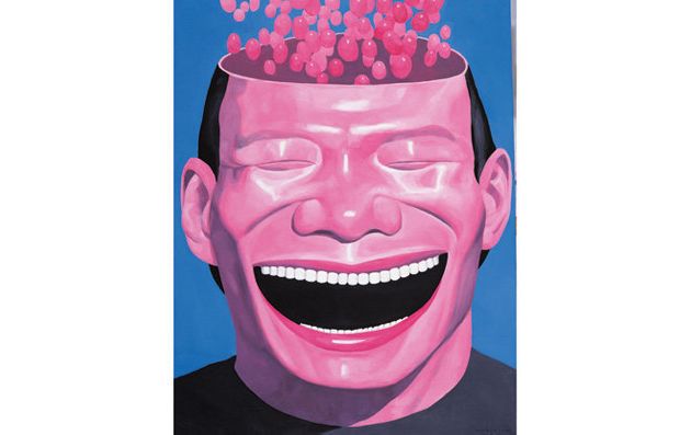 Memory-2, 2000, huile sur toile, 140 x 108 cm  Collection de l'artiste, Pékin - © Yue Minjun