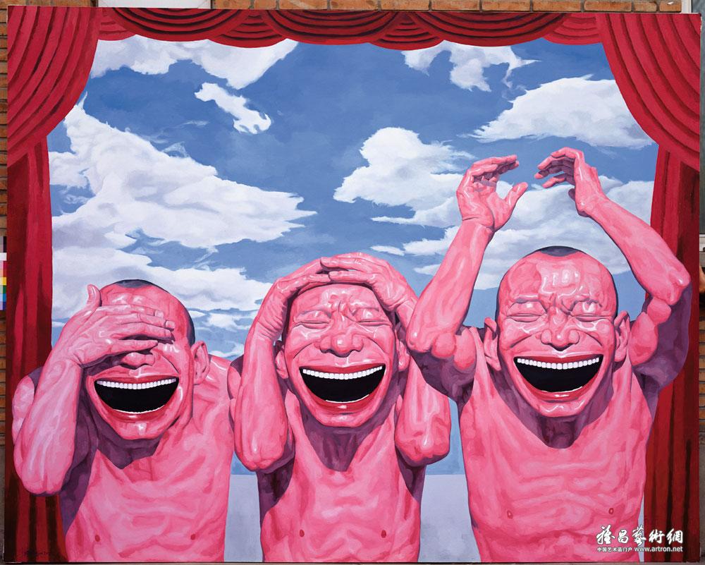 Inside and outside the Stage, 2009 © Yue Minjun